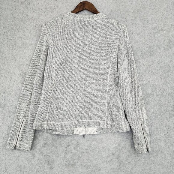 Eileen Fisher Womens M Tweed Organic Cotton Full Zip Jacket GT - Picture 2 of 8